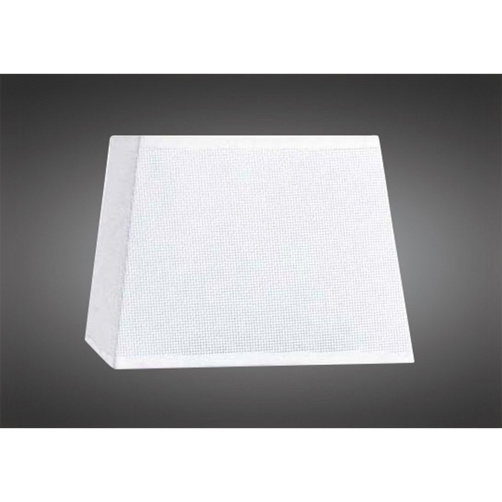 Habana White Square Lamp Shade 240x240x165mm - Versatile Lighting Design by Santolaria & Llusca