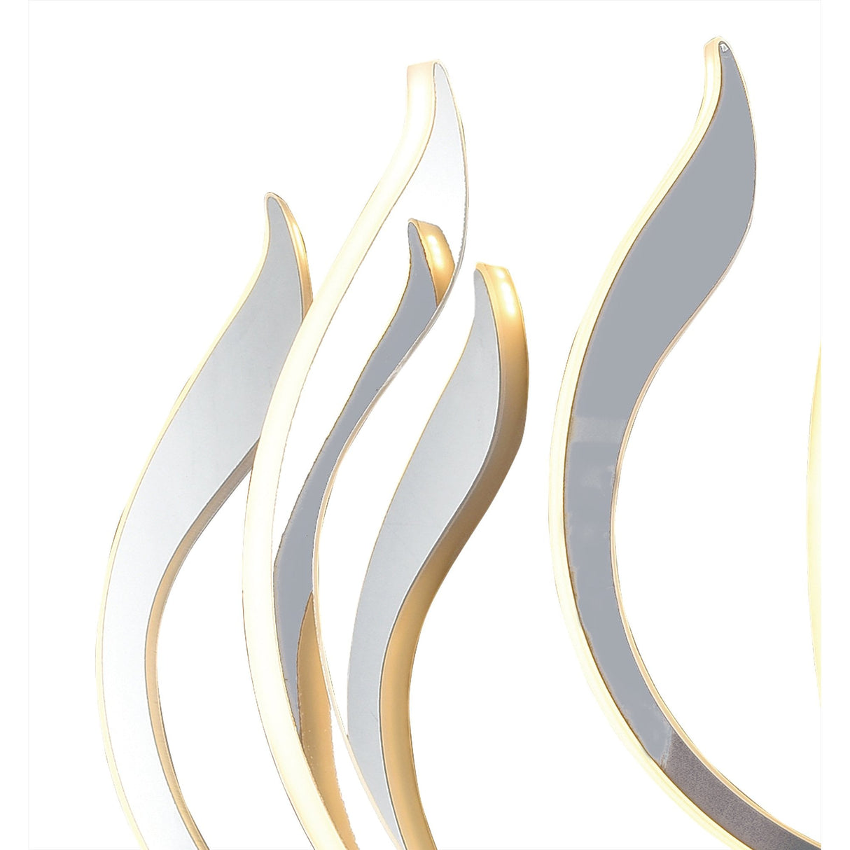 Versailles LED Ceiling Light 256W, 12339lm, 3000K, Polished Chrome & White Acrylic, 3-Year Warranty