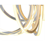 Versailles LED Ceiling Light 256W, 12339lm, 3000K, Polished Chrome & White Acrylic, 3-Year Warranty