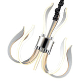 Versailles Elegance LED Ceiling Pendant 66W, 3166lm, Warm White Chrome and Acrylic, 3-Year Guarantee