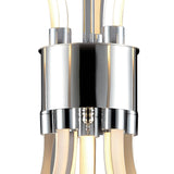 Versailles Elegance LED Ceiling Pendant 66W, 3166lm, Warm White Chrome and Acrylic, 3-Year Guarantee