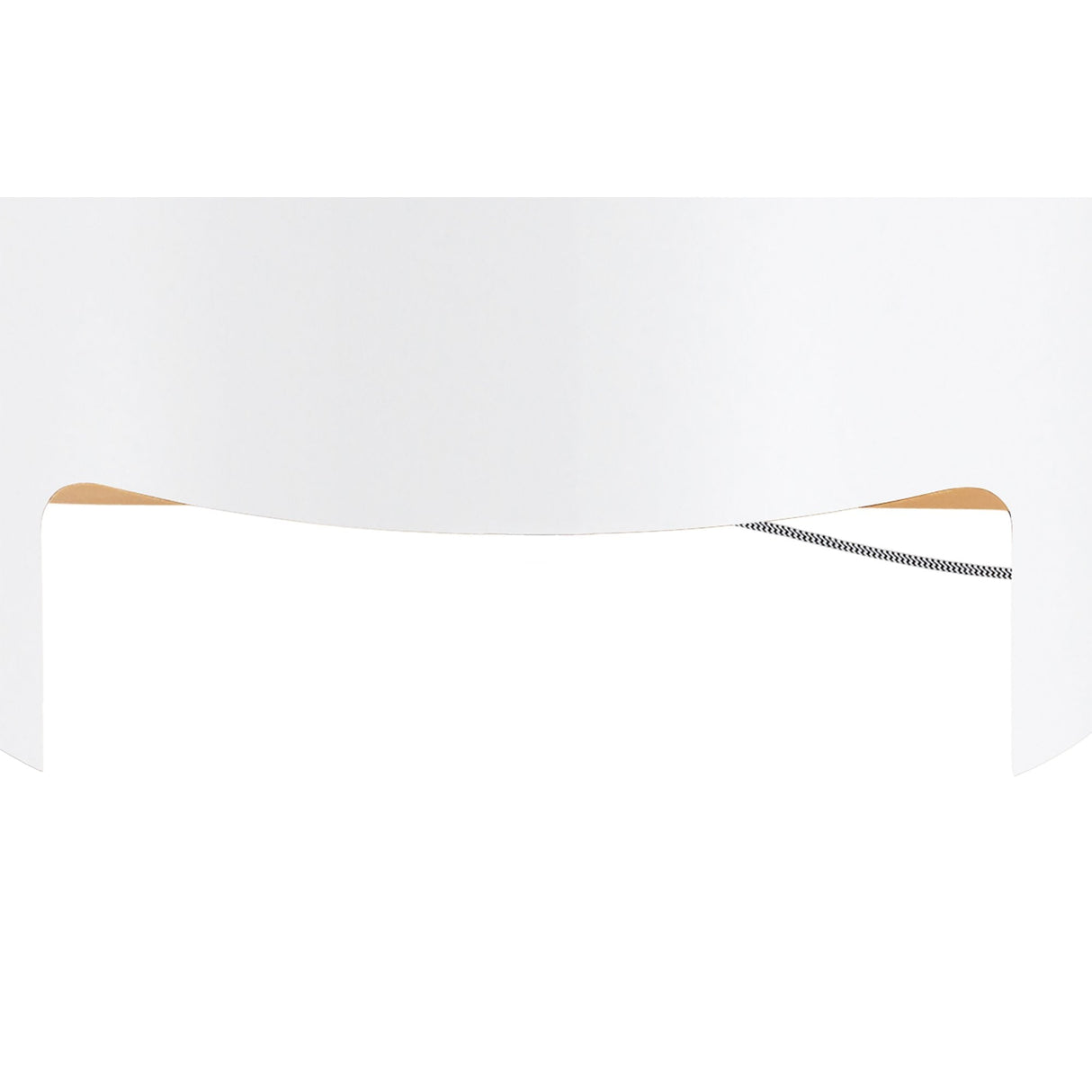 Wide Cube Table Lamp in White Metal and Wood - 1x40W