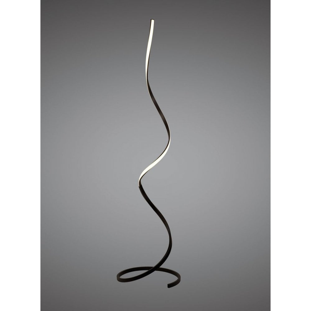 Nur XL Brown Oxide LED Floor Lamp, 20W 2800K, 1800lm, Dimmable, Frosted Acrylic Finish, 3-Year Warranty