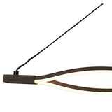 Sahara XL Pendant Light - 42W LED, Warm White 2800K, Dimmable, Brown Oxide & Frosted Acrylic Design, 3-Year Warranty