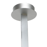 Nur XL Semi Ceiling Light – Sleek 50W LED Elegance in Silver & Frosted Acrylic with Polished Chrome Finish