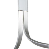 Nur XL Semi Ceiling Light – Sleek 50W LED Elegance in Silver & Frosted Acrylic with Polished Chrome Finish