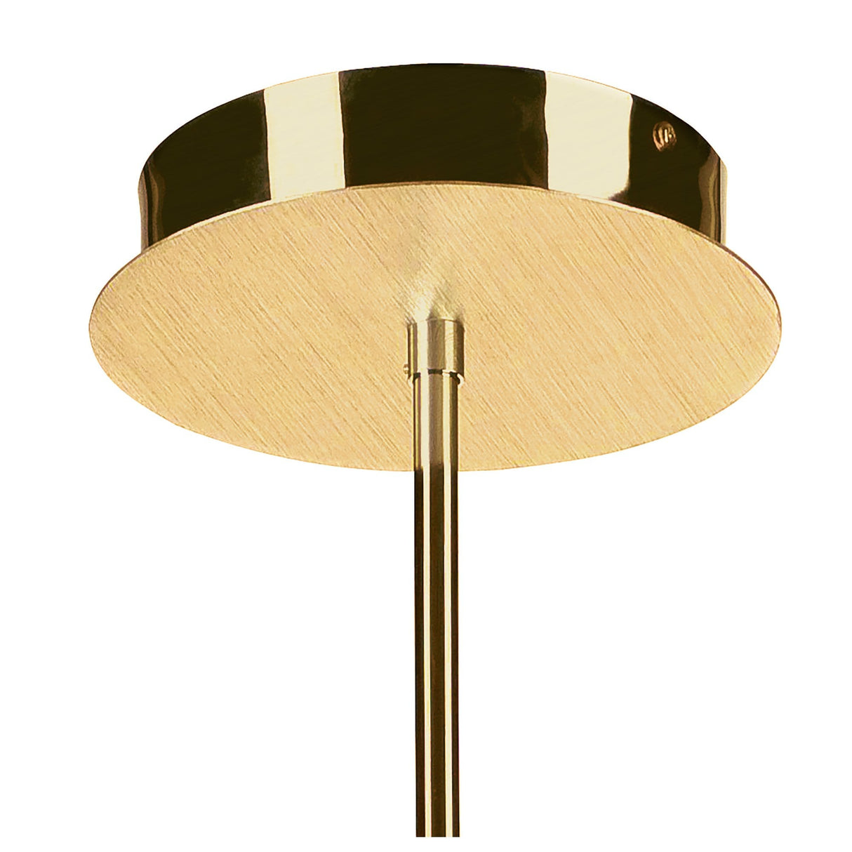 Juno Satin Gold LED Semi Flush Convertible Light with Frosted Teardrop Diffusers, 3-Light 15W 3000K, 1350lm, 3-Year Warranty