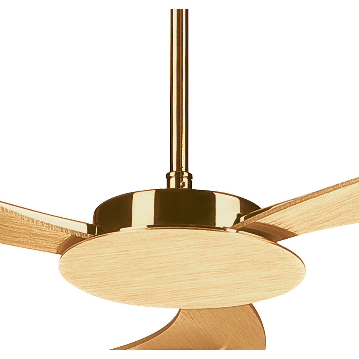 Juno Satin Gold LED Semi Flush Convertible Light with Frosted Teardrop Diffusers, 3-Light 15W 3000K, 1350lm, 3-Year Warranty