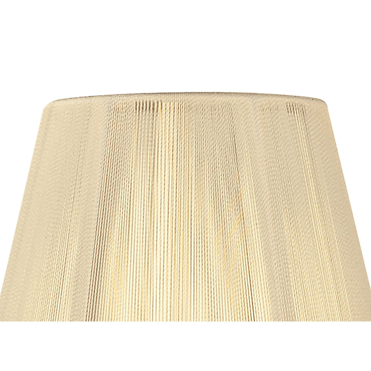 Ivory Cream Silk String Clip-On Shade 80/130mm x 110mm