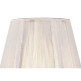 Ivory Elegance: Clip-On Silk String Lamp Shade (80/130mm x 110mm)