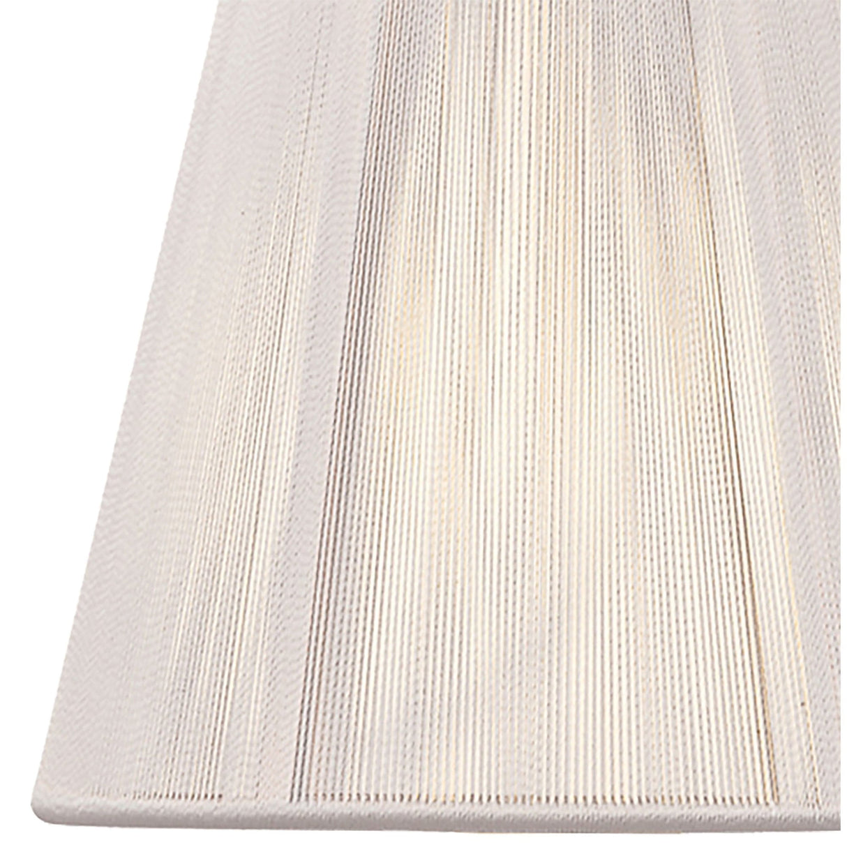 Ivory Elegance: Clip-On Silk String Lamp Shade (80/130mm x 110mm)