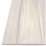 Ivory Elegance: Clip-On Silk String Lamp Shade (80/130mm x 110mm)