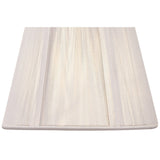 Ivory Elegance: Clip-On Silk String Lamp Shade (80/130mm x 110mm)