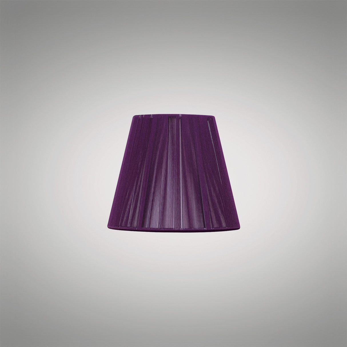 Elegant Aubergine Silk String Clip-On Shade 80/130mm x 110mm