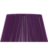 Elegant Aubergine Silk String Clip-On Shade 80/130mm x 110mm