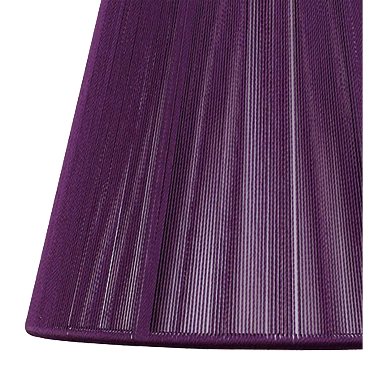 Elegant Aubergine Silk String Clip-On Shade 80/130mm x 110mm