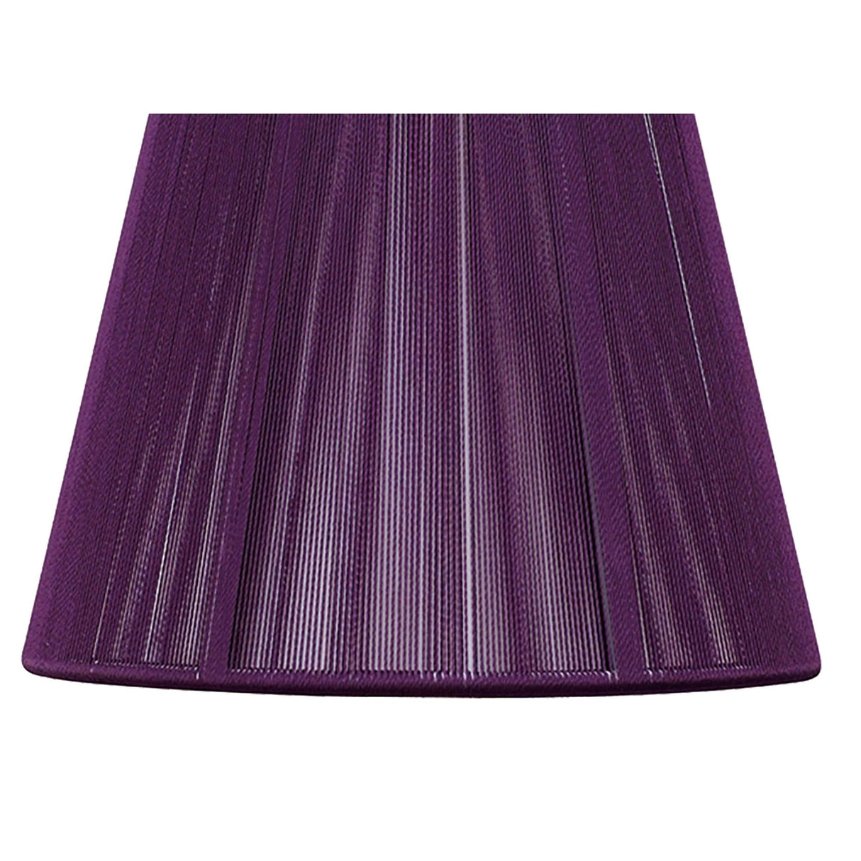 Elegant Aubergine Silk String Clip-On Shade 80/130mm x 110mm
