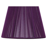 Elegant Aubergine Silk String Clip-On Shade 80/130mm x 110mm
