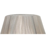 Silver Grey Silk String Lampshade 190/300mm x 195mm
