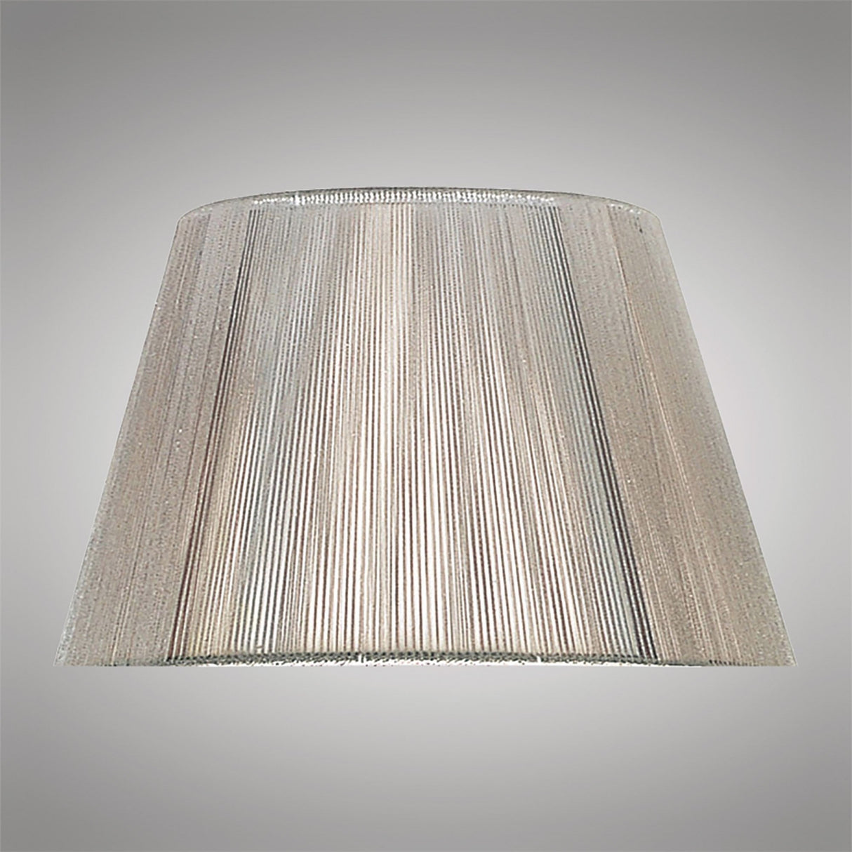 Silk String Shade in Elegant Silver Grey - 250/400mm Diameter, 250mm Height