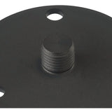 Sleek Black Aluminium Ground Plate by Santiago Sevillano Sebastia