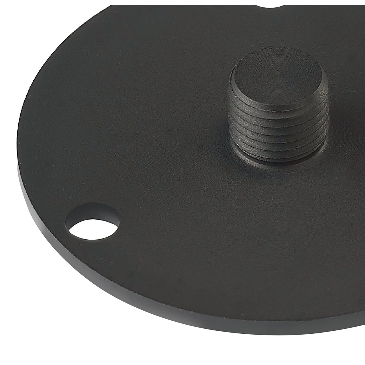 Sleek Black Aluminium Ground Plate by Santiago Sevillano Sebastia