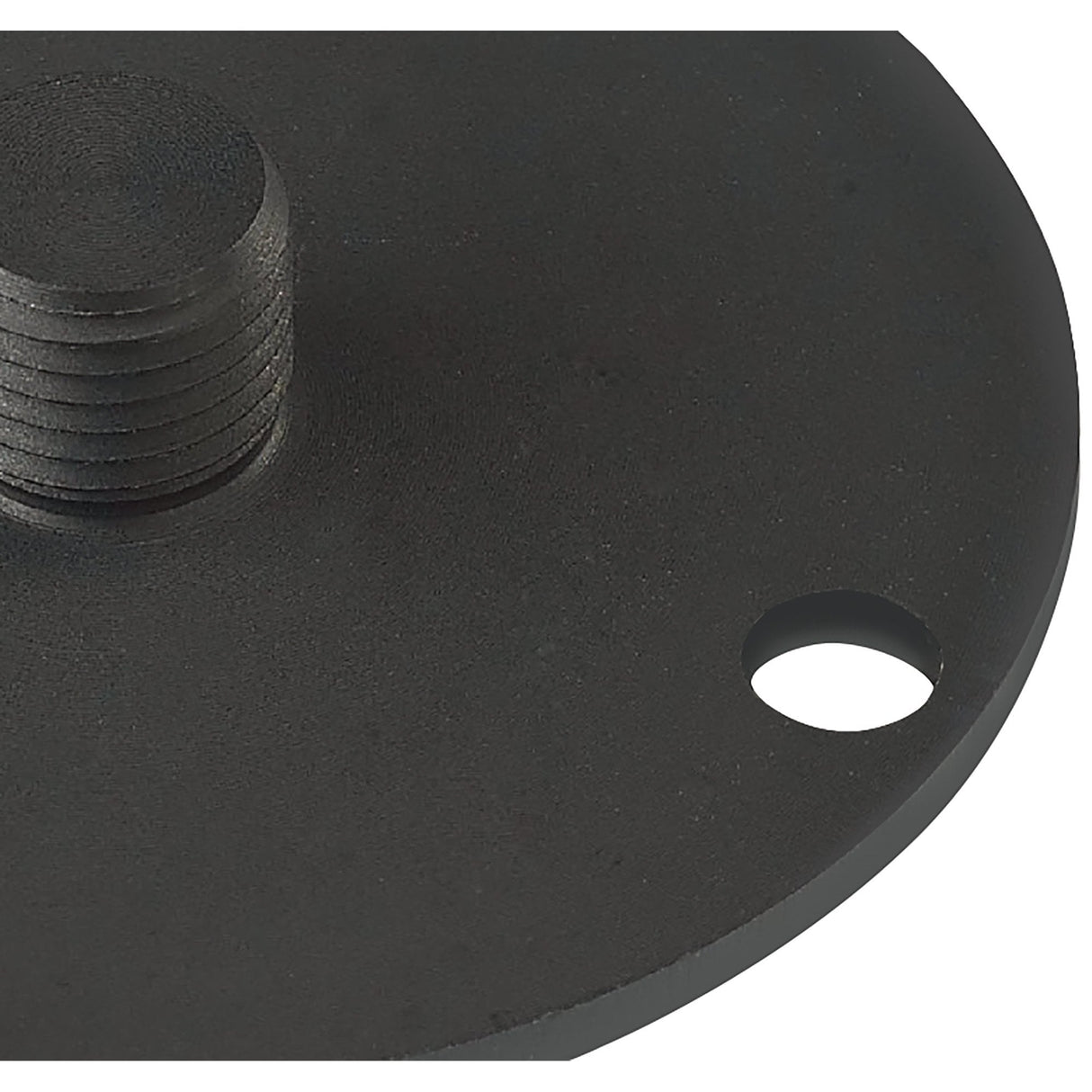 Sleek Black Aluminium Ground Plate by Santiago Sevillano Sebastia