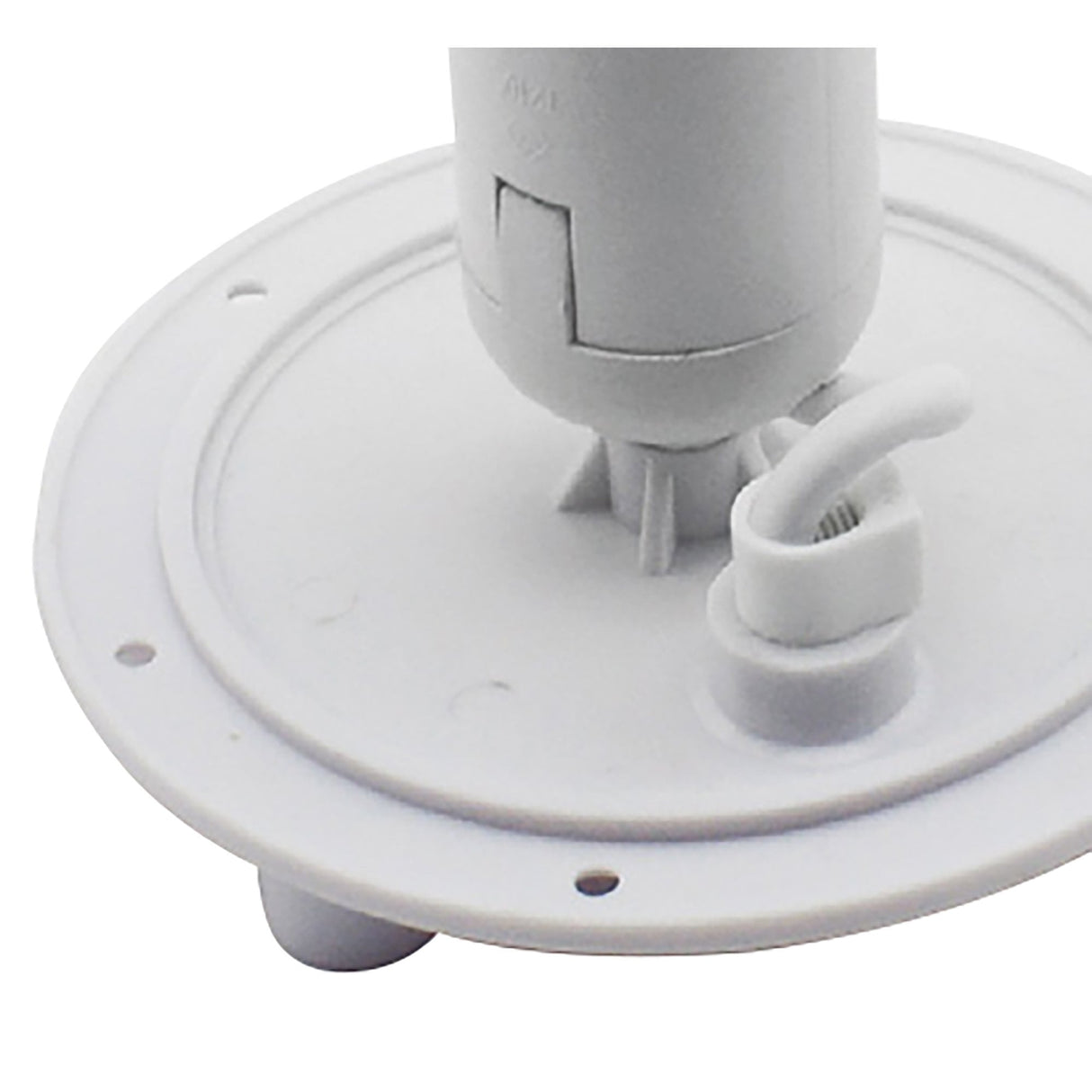 Modern White E27 Plate Wall Light with Integrated Switch