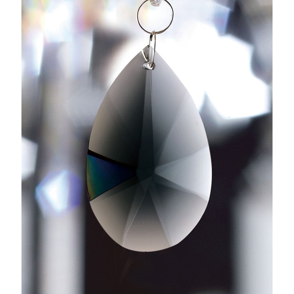 Smoked Crystal Star Pendant without Ring - 38mm