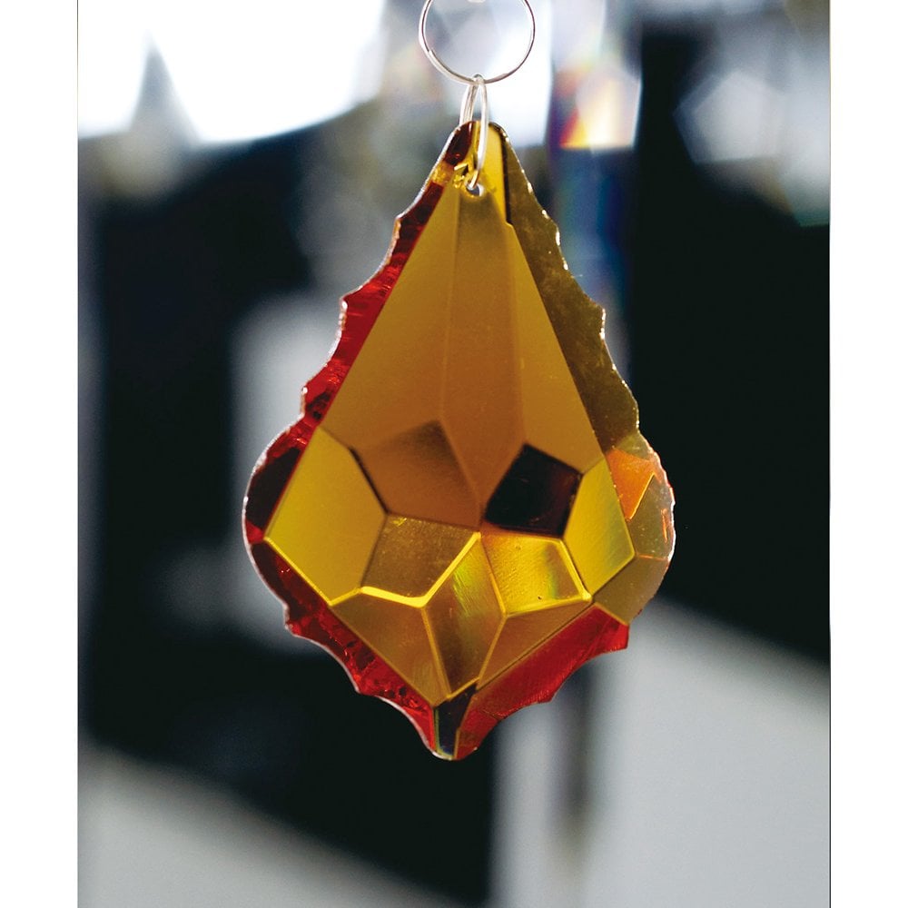 Amber Crystal Maple Drop - 63mm without Ring