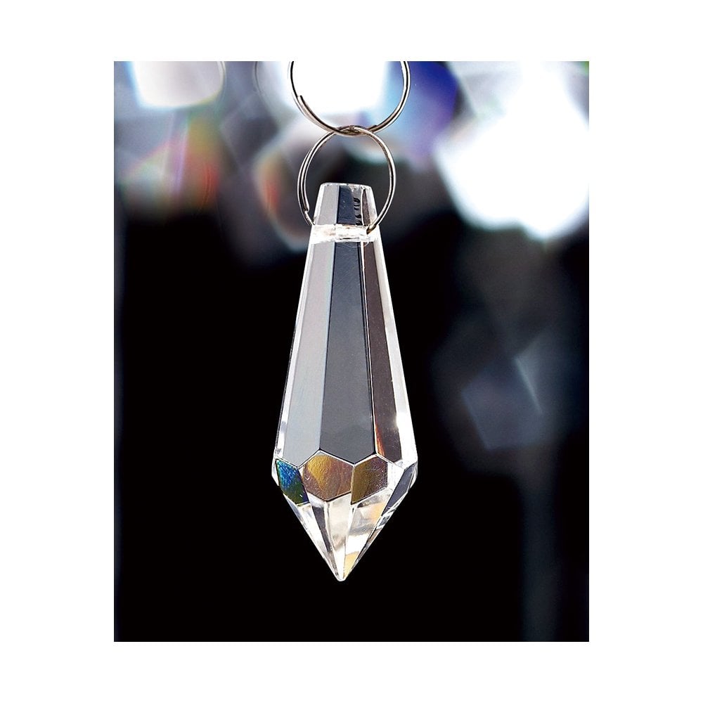 Clear Crystal Pendant Drop 36mm