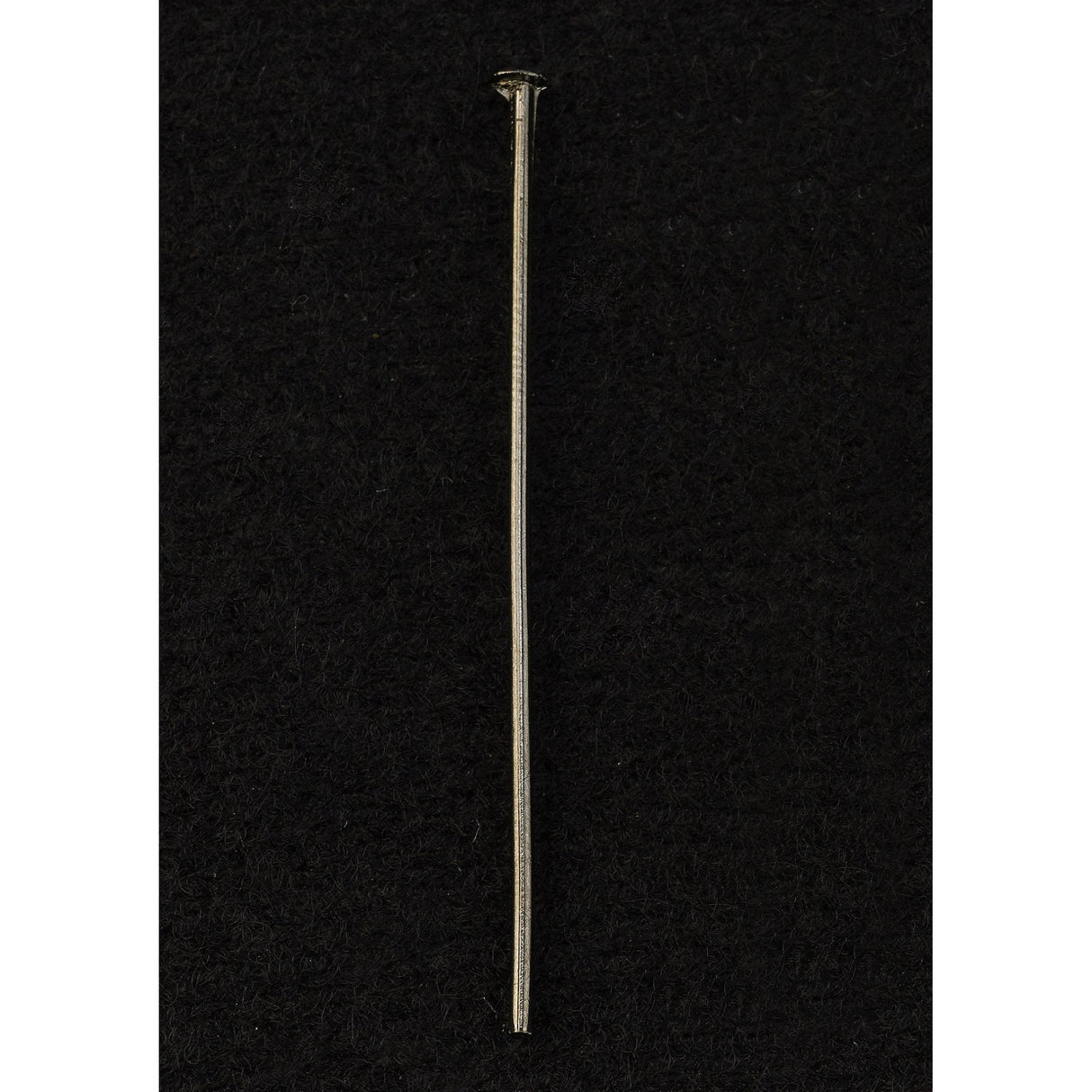 Elegant 40mm Black Chrome Flat Head Pins - Crystal Collection