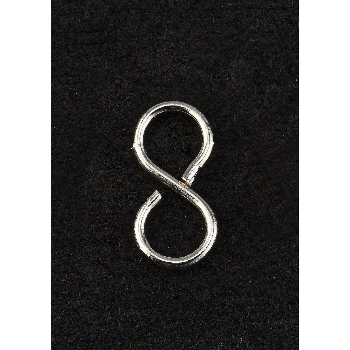 8-Shaped Crystal Link 15mm in Polished Chrome Finish