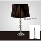 Elenor Silver Crystal Table Lamp Base by Diyas Design Team
