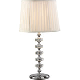 Elenor Silver Crystal Table Lamp Base by Diyas Design Team