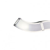 Duna E27 Dual Light Wall Fixture in Polished Chrome and White Acrylic