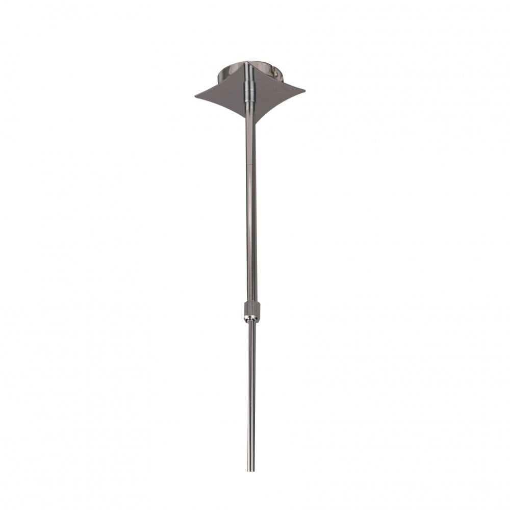 Duna E27 Pendant Lamp - Polished Chrome with White Acrylic, 4-Light Design