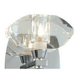 Santiago Sebastia's Alfa Dual Light Wall Fixture with Crystal Accents in Polished Chrome