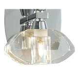 Santiago Sebastia's Alfa Dual Light Wall Fixture with Crystal Accents in Polished Chrome