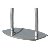 Alfa Radiant Table Lamp with Glistening Glass Shade, Polished Chrome Finish