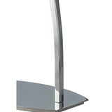 Alfa Radiant Table Lamp with Glistening Glass Shade, Polished Chrome Finish