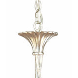 Paola 3-Arm Pendant Light with Black Shades and Glass Accents in Silver Finish