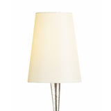 Elegant Paola Table Lamp with Cream Shade & Black Crystal Accents