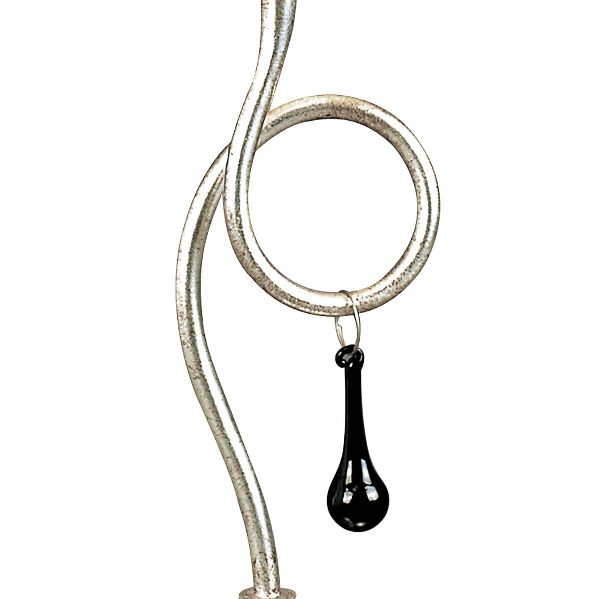 Elegant Paola Table Lamp with Cream Shade & Black Crystal Accents