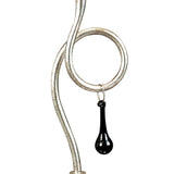Elegant Paola Table Lamp with Cream Shade & Black Crystal Accents
