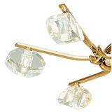 Alfa Convertible Telescopic 6-Light Fixture in Radiant French Gold