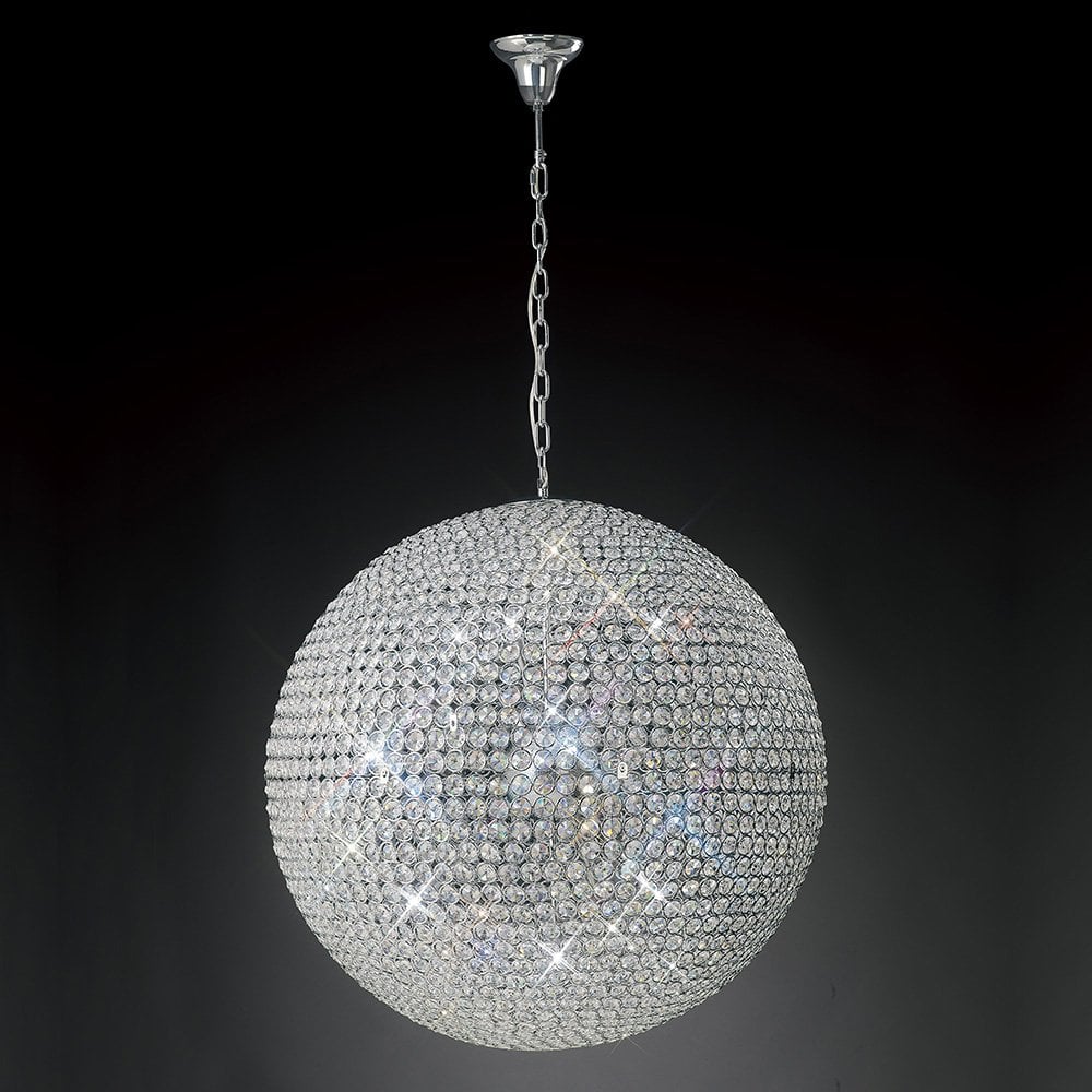Ava 12-Light Crystal Chandelier in Polished Chrome