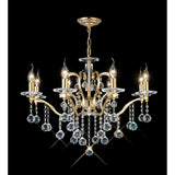 Zinta 8-Light French Gold Crystal Chandelier by Cassia Twigue