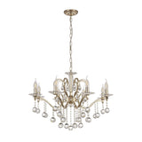 Zinta 8-Light French Gold Crystal Chandelier by Cassia Twigue