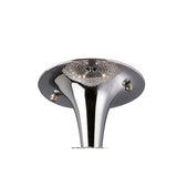 Vado Semi Flush Mount 3-Light in Polished Chrome with Crystal Accents